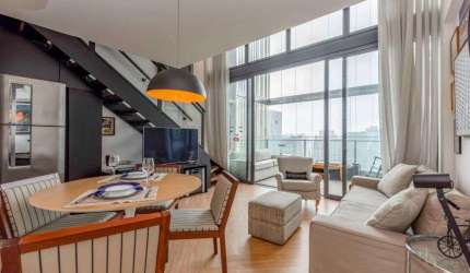 Apartamento duplex alto padrão à venda e para locação no Condomínio Forma Itaim em São Paulo - SP