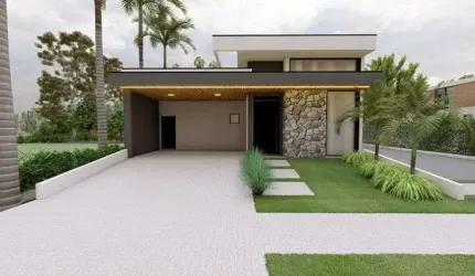 Casa de Condomínio Térrea à Venda no Residencial Club Portinari no Parque Brasil em Paulínia - SP
