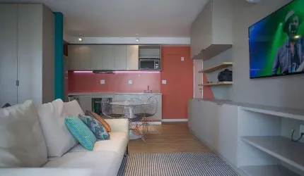 Apartamento mobiliado para venda no Condomínio Dot Home no Botafogo em Campinas - SP.