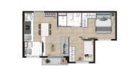 Apartamento à venda no Condomínio K Vila Mascote na Vila Mascote em São Paulo - SP