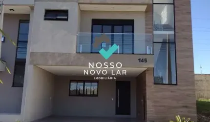 VENDE-SE SOBRADO EXCELENTE DE ALTO PADRÃO 03 QUARTOS COM UMA SUÍTE DUAS VAGAS COBERTAS COM 155,00m² - EM SÃO JOSÉ DOS PINHAIS RESIDENCIAL FOGGIATTO.