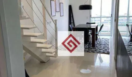 Cobertura com 3 dormitórios para alugar, 118 m² por R$ 4.900,00/mês - Casa Branca - Santo André/SP