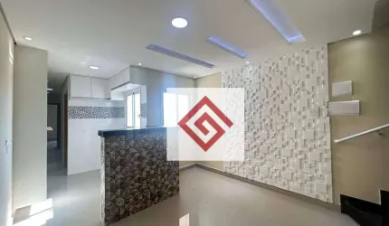 Cobertura para alugar, 125 m² por R$ 2.705,00/mês - Vila Tibiriçá - Santo André/SP