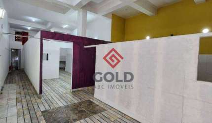 Salão para alugar, 185 m² por R$ 3.981,40/mês - Utinga - Santo André/SP