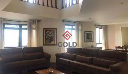 Apartamento Duplex com 5 dormitórios para alugar, 300 m² por R$ 10.649,17/mês - Vila Bastos - Santo André/SP