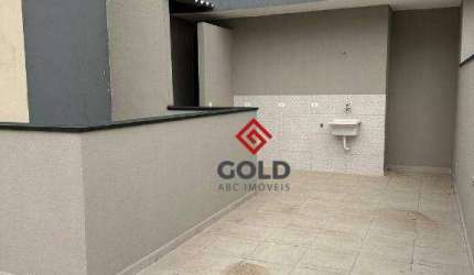 Cobertura com 2 dormitórios, 90 m² - venda por R$ 460.000,00 ou aluguel por R$ 2.465,00/mês - Vila Príncipe de Gales - Santo André/SP