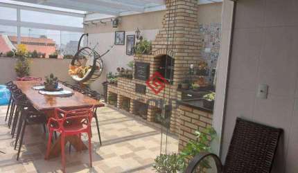 Cobertura com 3 dormitórios à venda, 148 m² por R$ 750.000,00 - Vila Curuçá - Santo André/SP