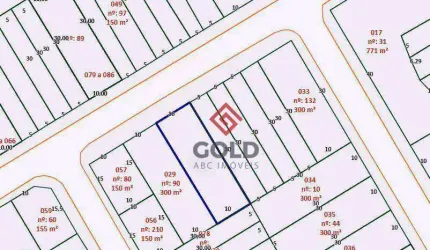 Terreno à venda, 300 m² por R$ 600.000,00 - Vila Francisco Matarazzo - Santo André/SP