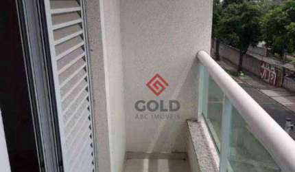 Cobertura com 3 dormitórios para alugar, 86 m² por R$ 2.952,37/mês - Vila Valparaíso - Santo André/SP