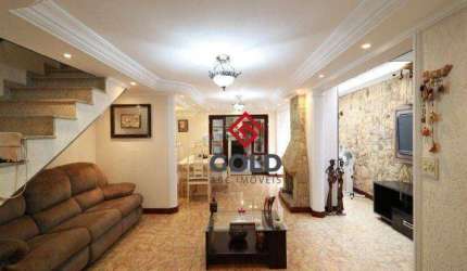 Sobrado com 3 dormitórios à venda, 191 m² por R$ 720.000,00 - Vila Camilópolis - Santo André/SP