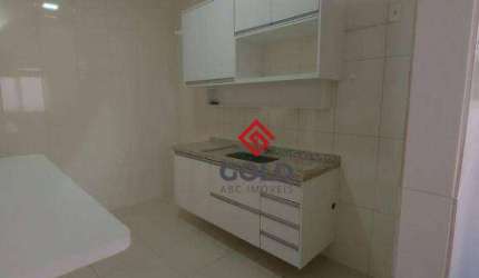Apartamento com 3 dormitórios para alugar, 75 m² por R$ 2.752,00/mês - Vila Príncipe de Gales - Santo André/SP