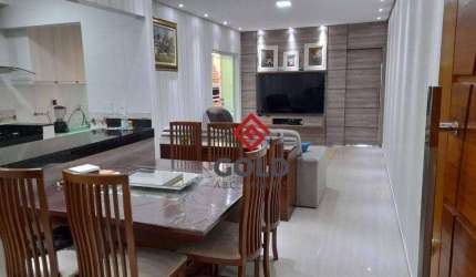Apartamento com 3 dormitórios para alugar, 90 m² por R$ 3.438,00/mês - Parque das Nações - Santo André/SP