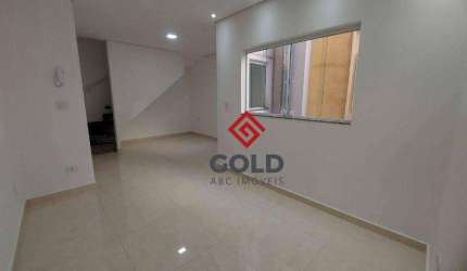 Cobertura com 2 dormitórios para alugar, 100 m² por R$ 3.480,55/mês - Parque das Nações - Santo André/SP