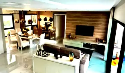Apartamento de Luxo à Venda em Salvador-BA, Bairro Patamares: 3* SUÍTES - 166M² - Vista Clube - Mobiliado - Porteira Fechada