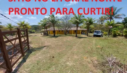 Venda de Sítio em Subauma, Salvador-BA: 3 Quartos, 1 Suíte, 2 Banheiros, 2 Vagas de Garagem, 150m² de Área. 80 mil m² de terreno, R$400 mil.