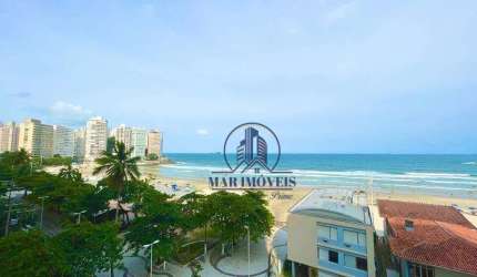 Apartamento à venda no Guarujá, na praia das Pitangueiras, Frente ao mar, 210 metros de área útil, 01 vaga de garagem.