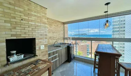 Apartamento com 3 dormitórios à venda, 124 m² por R$ 1.400.000,00 - Praia da Enseada - Guarujá/SP