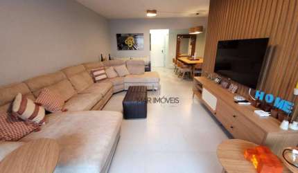 Apartamento com 3 dormitórios para alugar, 125 m² por R$ 5.500,02/mês - Pitangueiras - Guarujá/SP