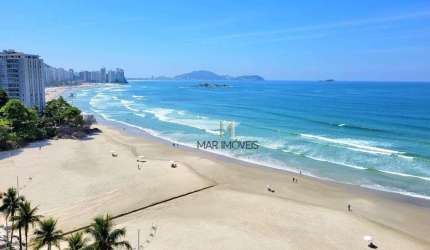 Apartamento Frente Total Mar, 4 Suites, 2 Vagas e Lazer