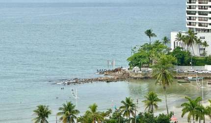 Apartamento á venda e locação anual  com vista parcial ao mar !!!