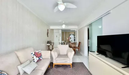 Apartamento com sacada , 2 dormitórios à venda, 85 m² por R$ 460.000 - Astúrias - Guarujá/SP