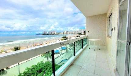 Apartamento com 1 dormitório à venda, 80 m² Frente Total para o Mar - Pitangueiras - Guarujá/SP