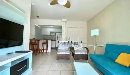 Apartamento com 2 dormitórios para alugar, 71 m² por R$ 5.000,02/mês - Pitangueiras - Guarujá/SP