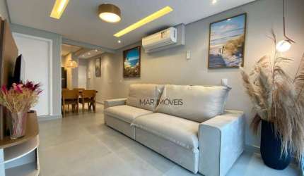 Apartamento com 2 dormitórios à venda, 70 m² por R$ 615.000,00 - Pitangueiras - Guarujá/SP