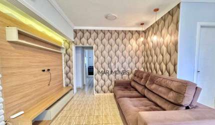 Apartamento com 3 dormitórios para alugar, 110 m² por R$ 4.500/mês - Astúrias - Guarujá/SP