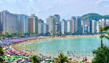 Astúrias Frente ao Mar Novo - Varanda Gourmet!