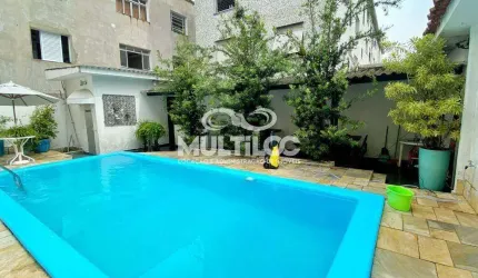 Casa para aluguel, 3 quartos no bairro Gonzaga em Santos
