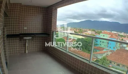 Apartamento NOVO 2 dorm sendo 1 suíte - Vista Mar e da Serra com Lazer Completo