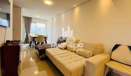 Apartamento 2 dormitórios com varanda e lazer próximo a praia no Embaré em Santos