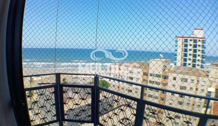 Apto Locação com 3 dorm na Tupi, 144 m² de área útil e Vista Mar
