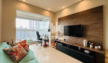 Apartamento 1 dormitório porteira fechada lazer completo no Embaré em Santos