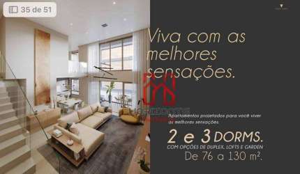 Apartamento Duplex com 2 dormitórios à venda, 94 m² por R$ 1.230.769,37 - Cacupé - Florianópolis/SC