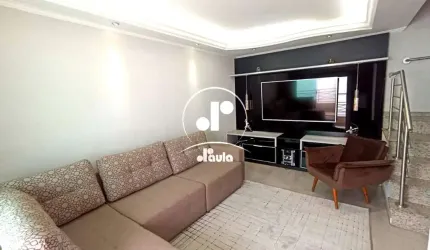 Sobrado em Condomínio à Venda em Santo André-SP, Vila Assunção: 3 Quartos, 1 Suíte, 1 Sala, 3 Banheiros, 2 Vagas, 158m².
