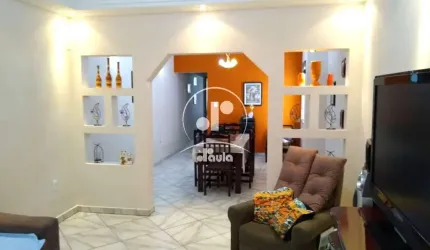 Sobrado à venda em Santo André-SP: 3 quartos, 1 suíte, 2 salas, 3 banheiros, 2 vagas de garagem, 181m² no Jardim Las Vegas.