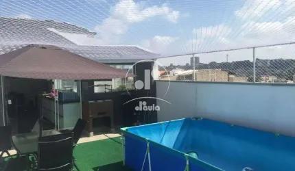Cobertura a venda com 140 m², sem condomínio, com Elevador, 3 dormitórios, 2 vagas na Vila Pires em Santo André