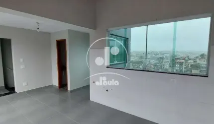 Apartamento cobertura, sem condomínio com elevador, 51,5 x 51,5 total 103,00 m² útil, Jardim Progresso, Santo André.