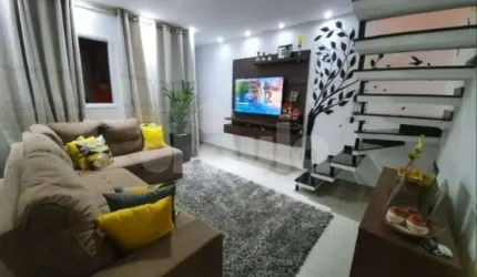 Imperdível cobertura à venda em Santo André-SP, Jardim Guarará: 2 quartos, 1 suíte, 2 salas, 2 banheiros, 1 vaga, 96m².