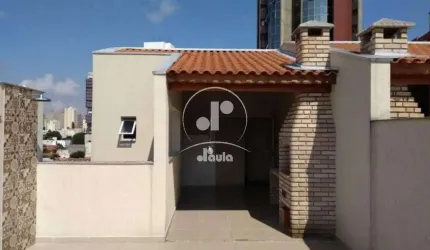 Cobertura à venda em Santo André-SP, Jardim Bela Vista: 2 quartos, 1 suíte, 1 sala, 2 banheiros, 1 vaga, 112m² de área.