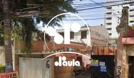 Terreno à venda no Bairro Jardim em Santo André-SP, 200m²