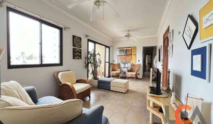 Apartamento vista mar com 4 dormitórios à venda, 136 m² por R$ 900.000 - Sumaré - Caraguatatuba/SP