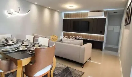 Veritá apartamento mobiliado com 3 suítes e 2 vagas na Meia Praia
