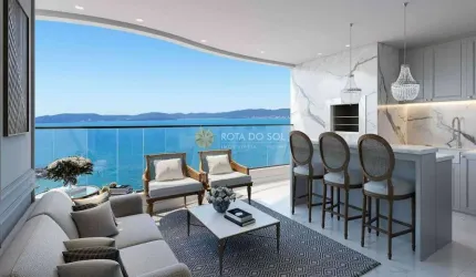 Ristretto apartamento com 4 suítes e 3 vagas no Centro de Itapema