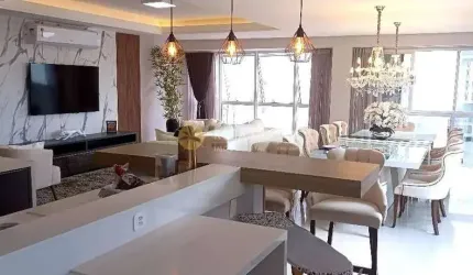 Ocean Tower apartamento 4 suítes e 3 vagas na Meia Praia