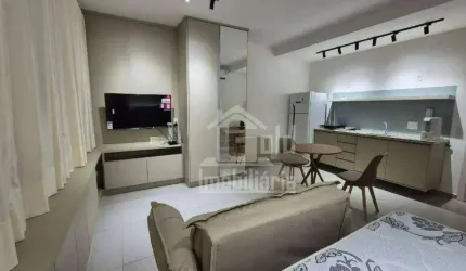 Apartamento Flat MOBILIADO com 1 dormitório para alugar, 42 m² por R$ 2.385/mês - Jardim Nova Aliança Sul - Ribeirão Preto/SP