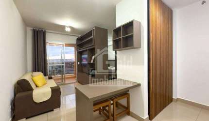 Apartamento com 1 dormitório para alugar, 37 m² por R$ 3.250,01/mês - Ribeirânia - Ribeirão Preto/SP