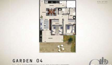 APARTAMENTO GARDEN REPASSE EDIFÍCIO GÁLATAS NO CENTRO.